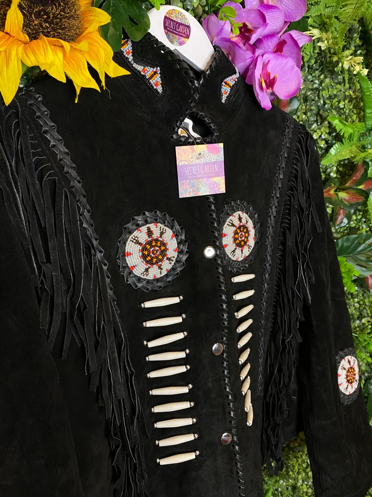 Arizona Black Tassel Suede Jacket - Pre Order - Image 4