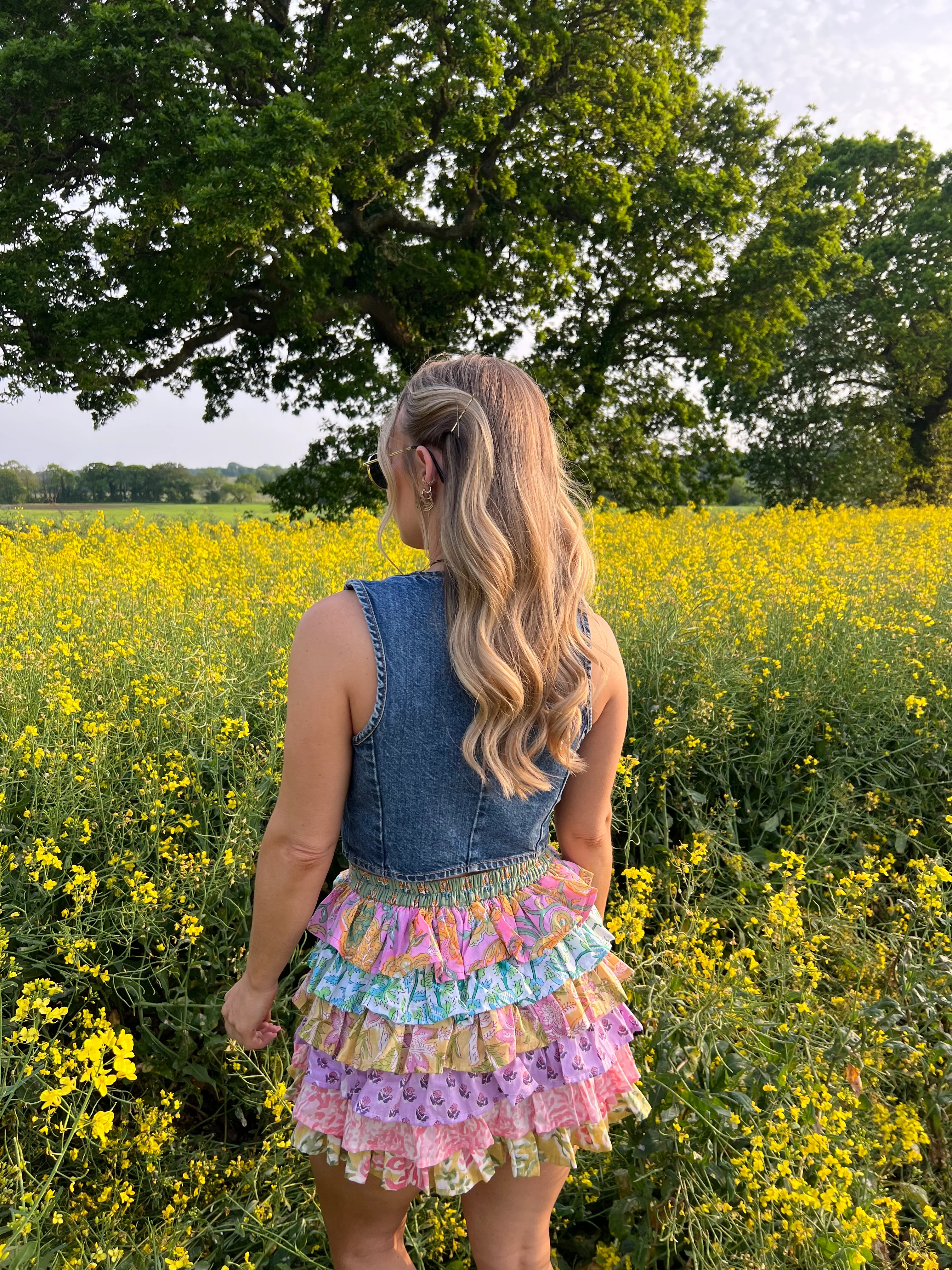 Frida Mini Skirt in Pastel - Image 3