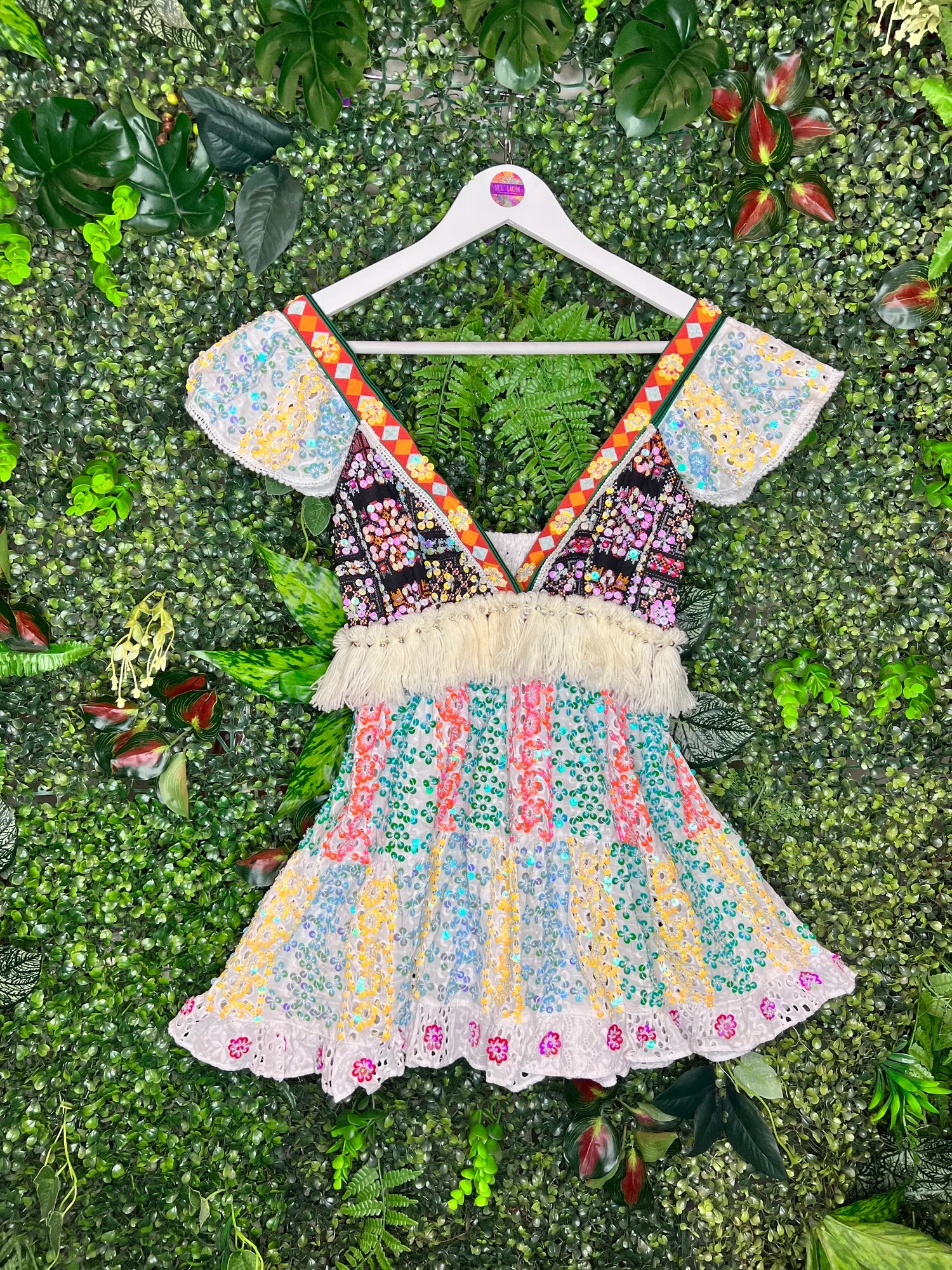 Gypsy Soul Cream Tassel Broderie Anglaise Tops 2 - Image 3